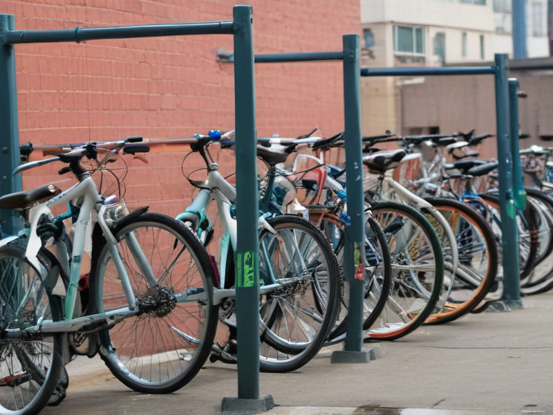 bike racks outside