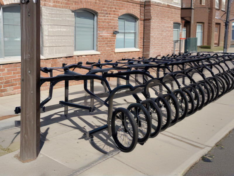 bike racks outside